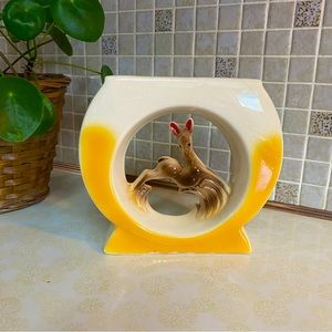 Vintage kitsch Deer / Fawn ceramic planter vase flower pot ,‎ cottagecore